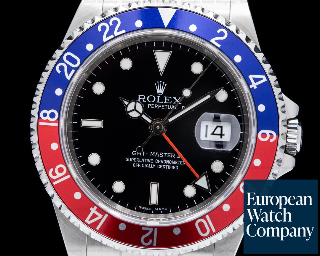 Rolex GMT Master II SS Red / Blue Pepsi Bezel 2006 Ref. 16710
