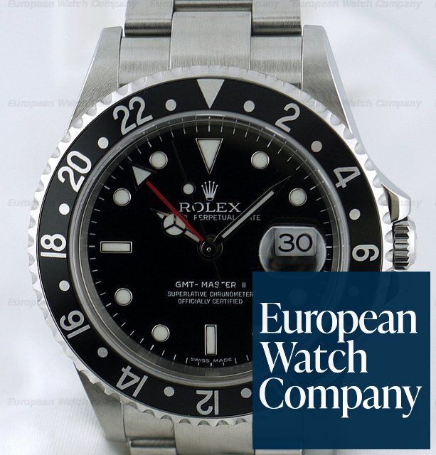 Rolex GMT Master II SS/SS Black D Series (2005) Ref. 16710 T