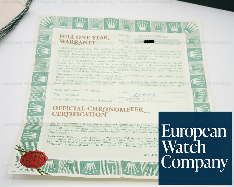 Rolex GMT Master II Root Beer TIFFANY & CO WITH ORIGINAL CERTIFICATE Ref. 16713 Tiffany