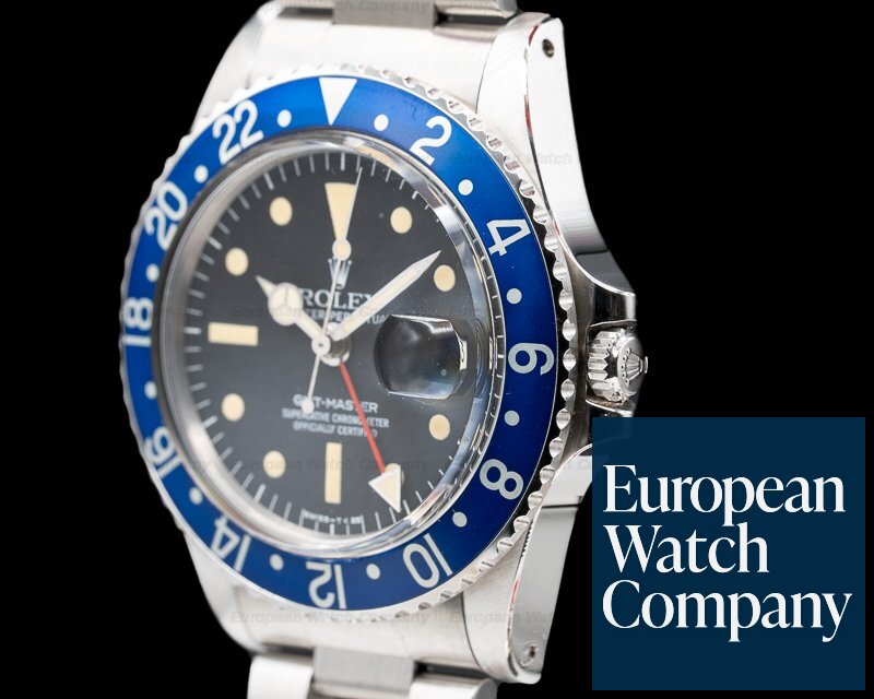 Rolex GMT Master Blueberry MKIII Radial Dial SS WOW Ref. 1675 Blueberry Radial 