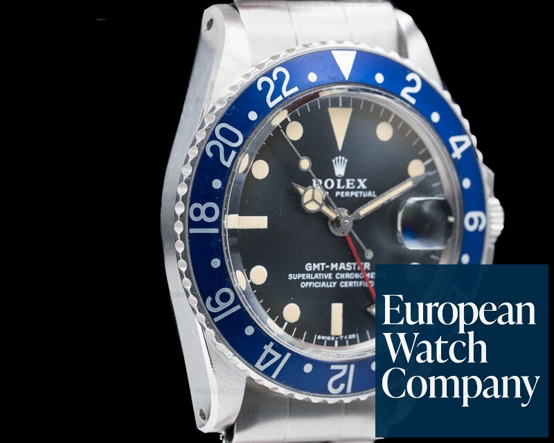Rolex GMT Master Blueberry MKII SS FULL SET / Punched Papers Ref. 1675