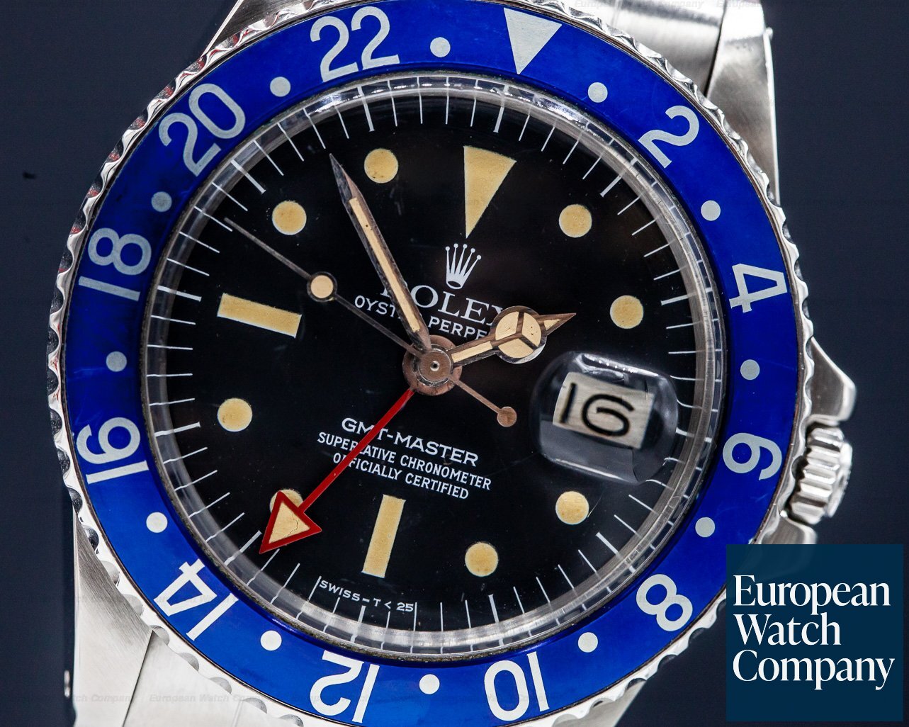 Rolex GMT Master Blueberry MKIII Radial Dial SS RARE Ref. 1675