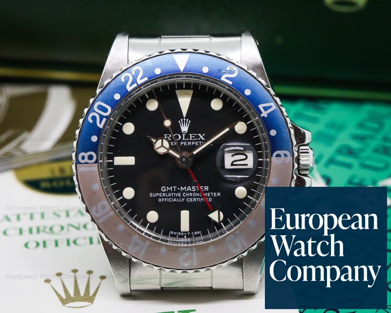 Rolex 1675 Vintage GMT Master Blue / Red 