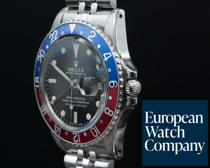 Rolex Vintage GMT Master FIRST SERIES Matte Dial Small Triangle Ref. 1675