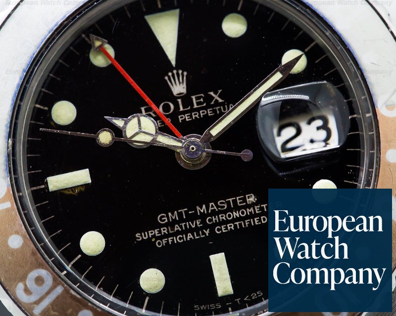 Rolex Vintage GMT Master Gilt Gloss Faded Bezel Ref. 1675