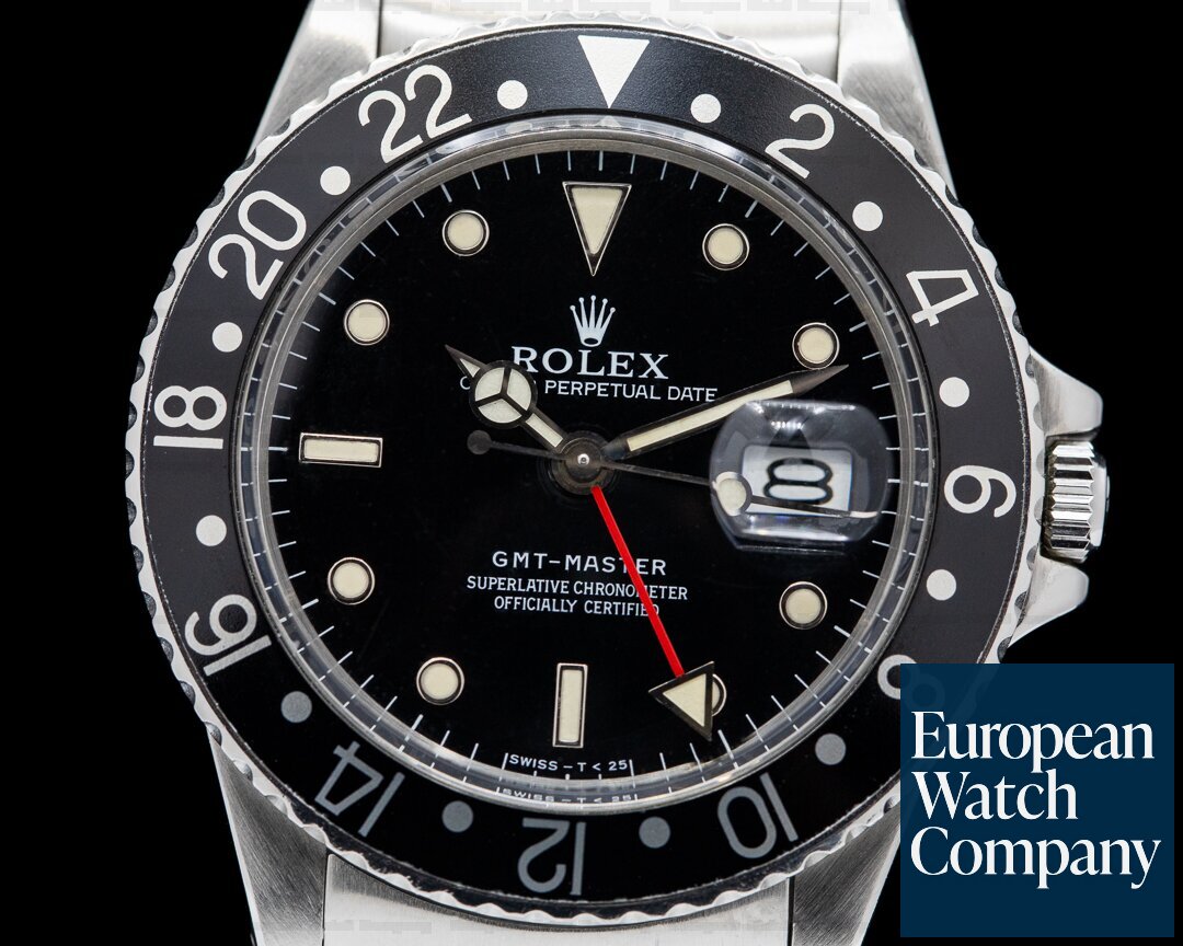Rolex GMT Master Transitional Glossy Dial / Oyster Circa 1982 Ref. 16750