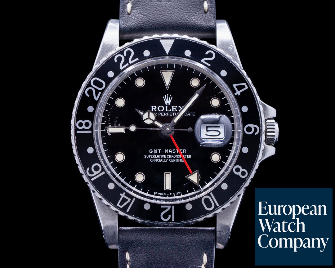 Rolex 16750 GMT Master Transitional Glossy Dial / Oyster Circa 1982