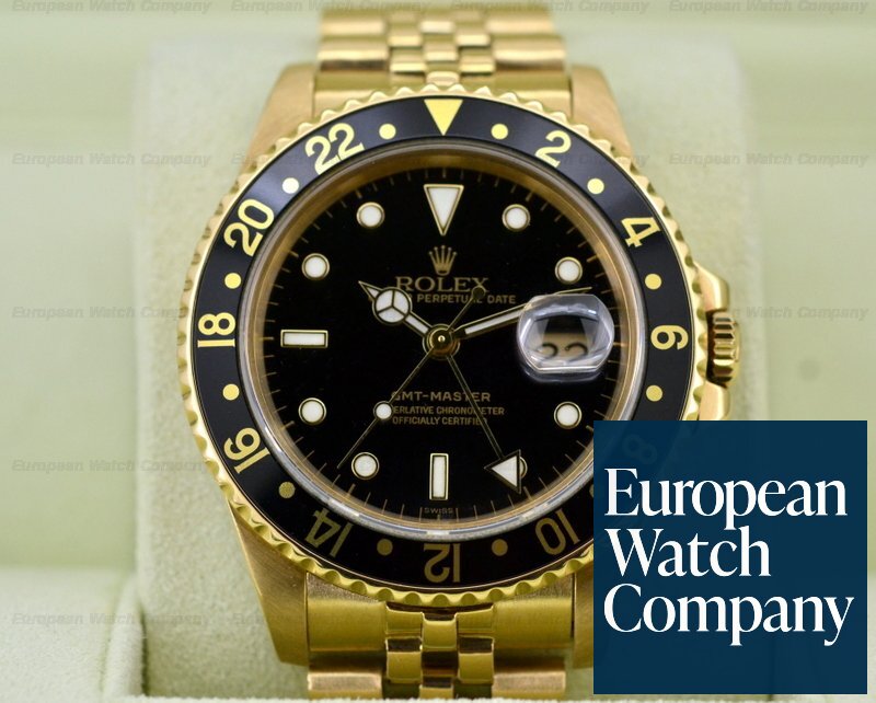 Rolex 16758 GMT Master 18K Yellow Gold / Bracelet