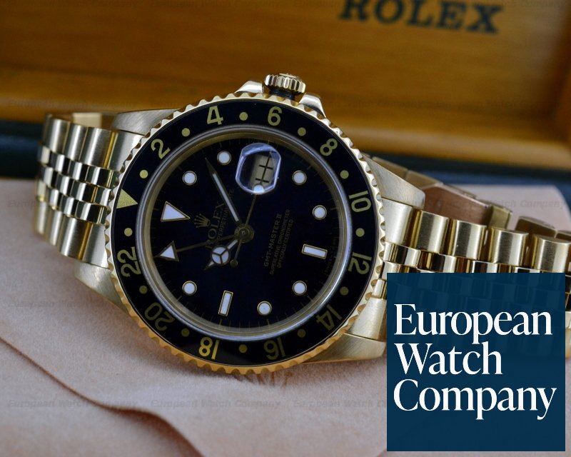 Rolex 16758 GMT Master II 18K Yellow Gold / Bracelet
