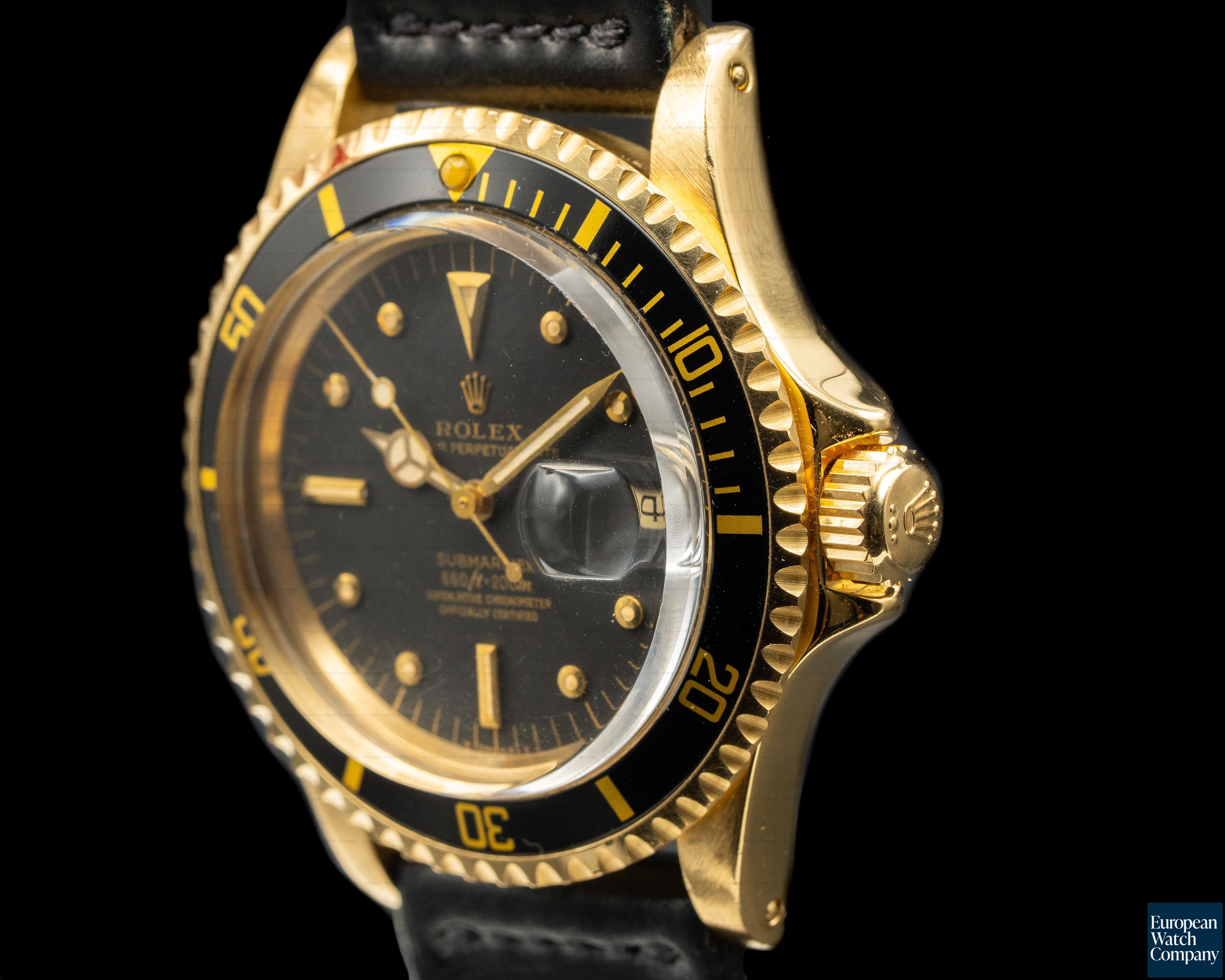 Rolex Submariner 1680 Black Nipple Dial 18K Yellow Gold Ref. 1680
