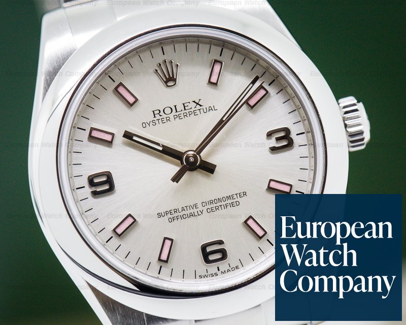 Rolex Oyster Perpetual Ladies Silver Dial Ref. 177200