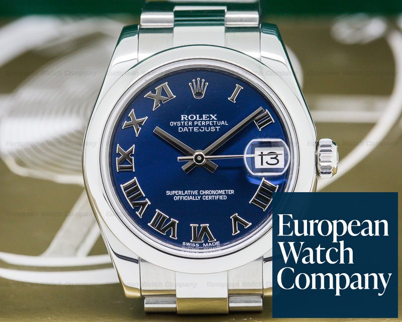 Rolex Ladies Rolex Datejust Blue Roman Dial Ref. 178240