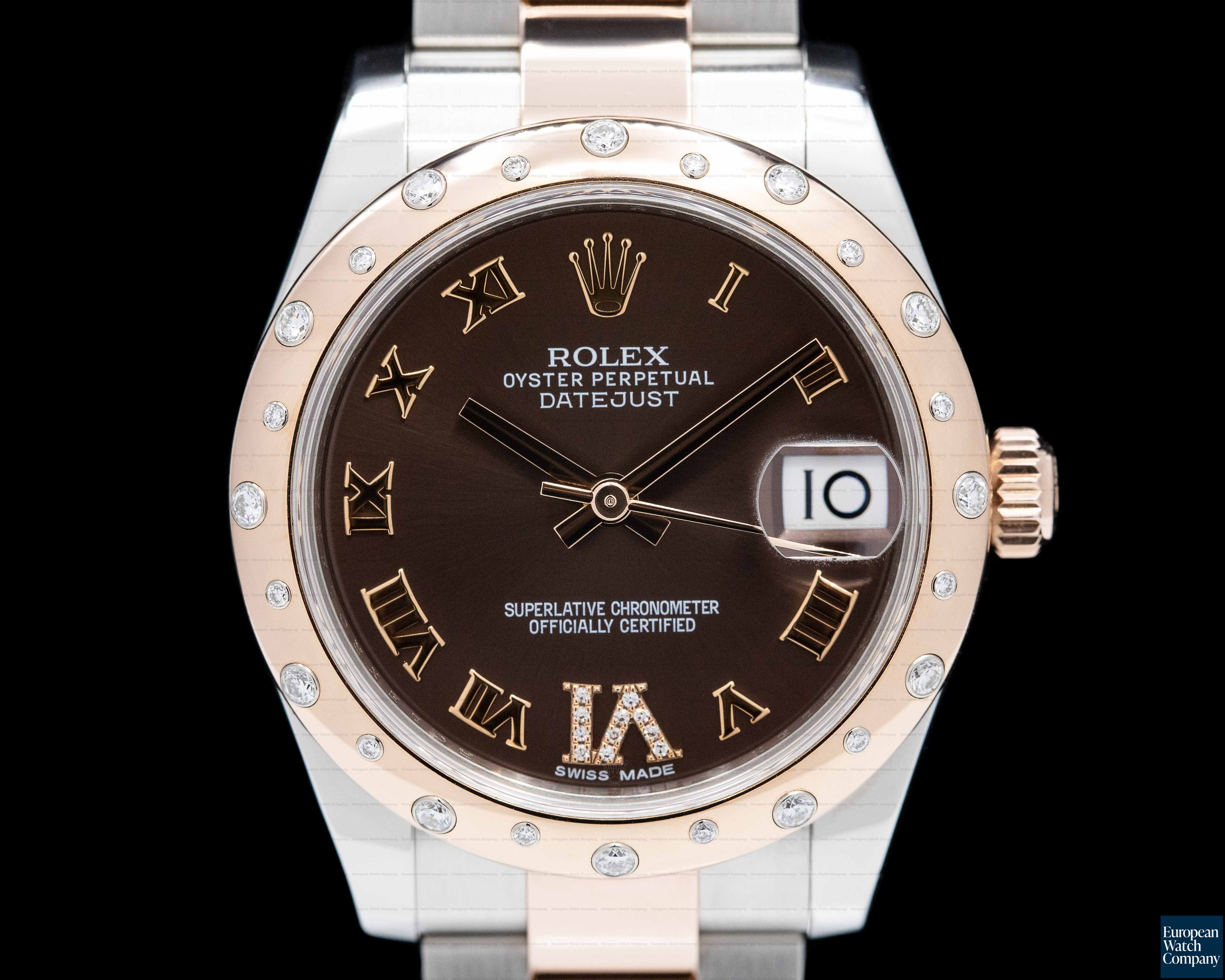 Rolex Datejust 31MM 18K Rose Gold and Stainless Steel Ref. 178341
