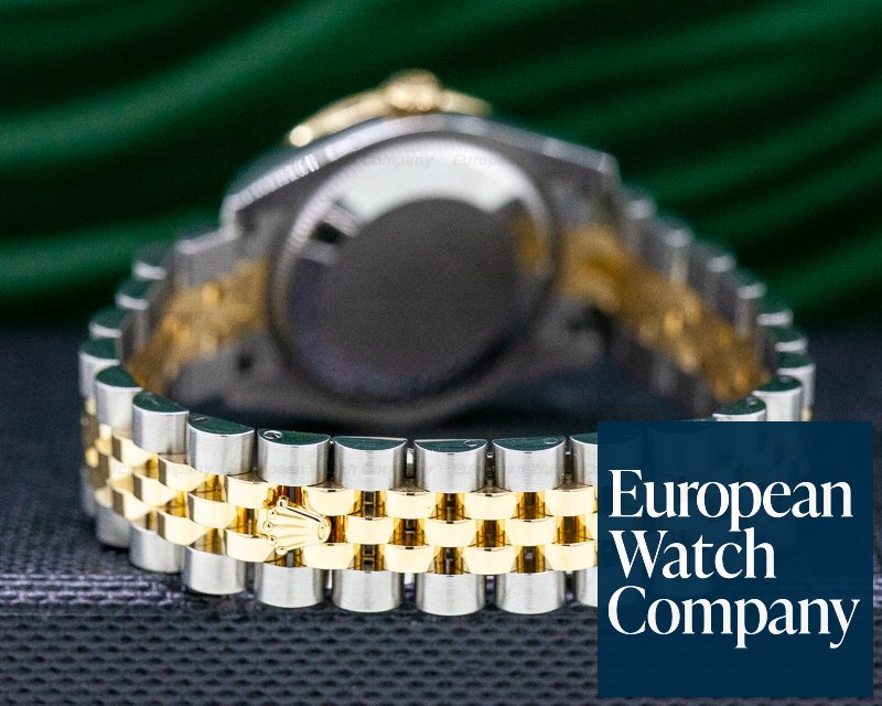 Rolex Datejust White Roman Dial Diamond Bezel 18K / SS Ref. 178383