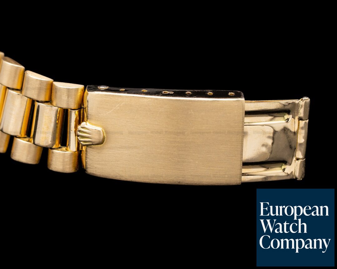 Rolex Day Date Black Dial 18k YG Oyster Bracelet FULL SET 1972 Ref. 1803