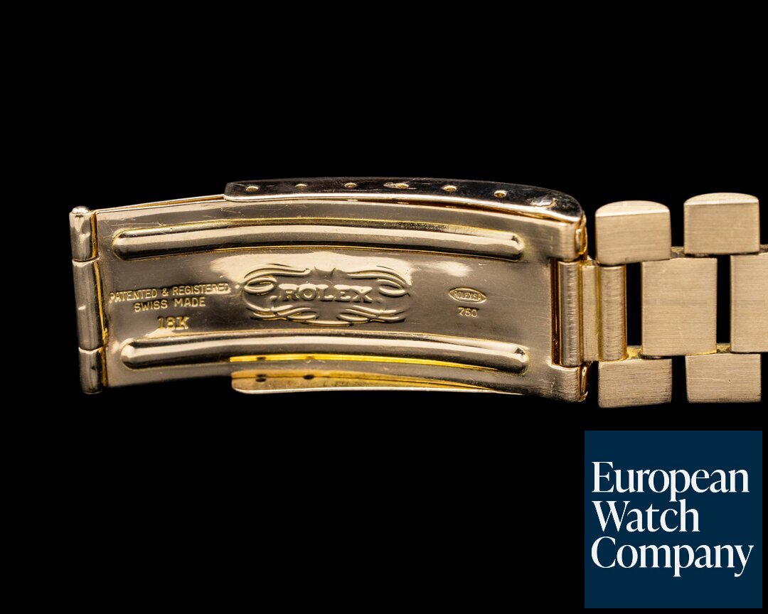 Rolex Day Date Black Dial 18k YG Oyster Bracelet FULL SET 1972 Ref. 1803