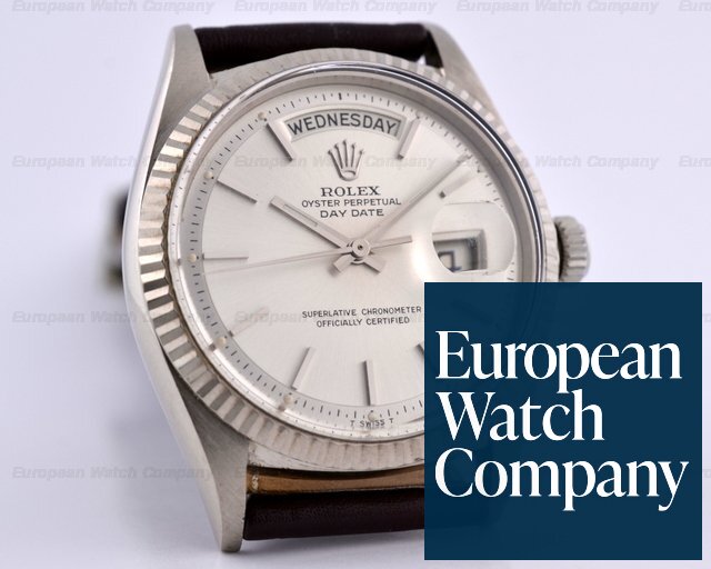 Rolex 1803 Oyster Perpetual Day-Date 18K White Gold Circa 1960
