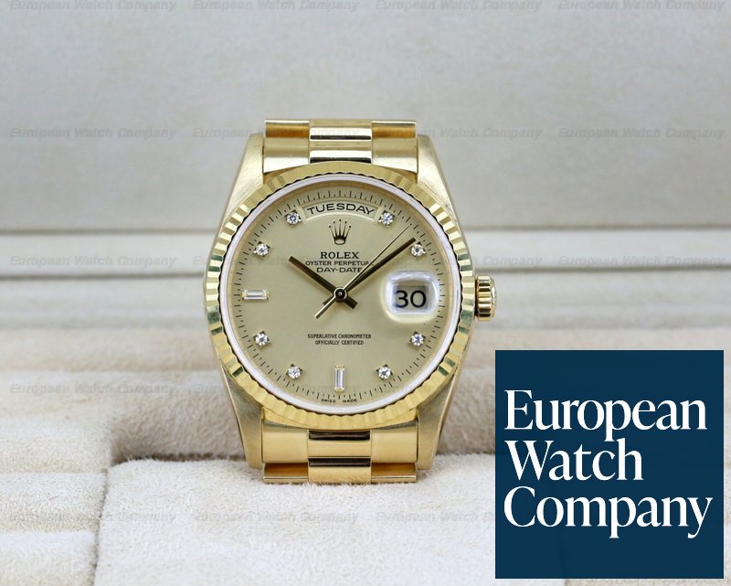 Rolex 18238 Day Date President 18K Yellow Gold / Diamond Dial