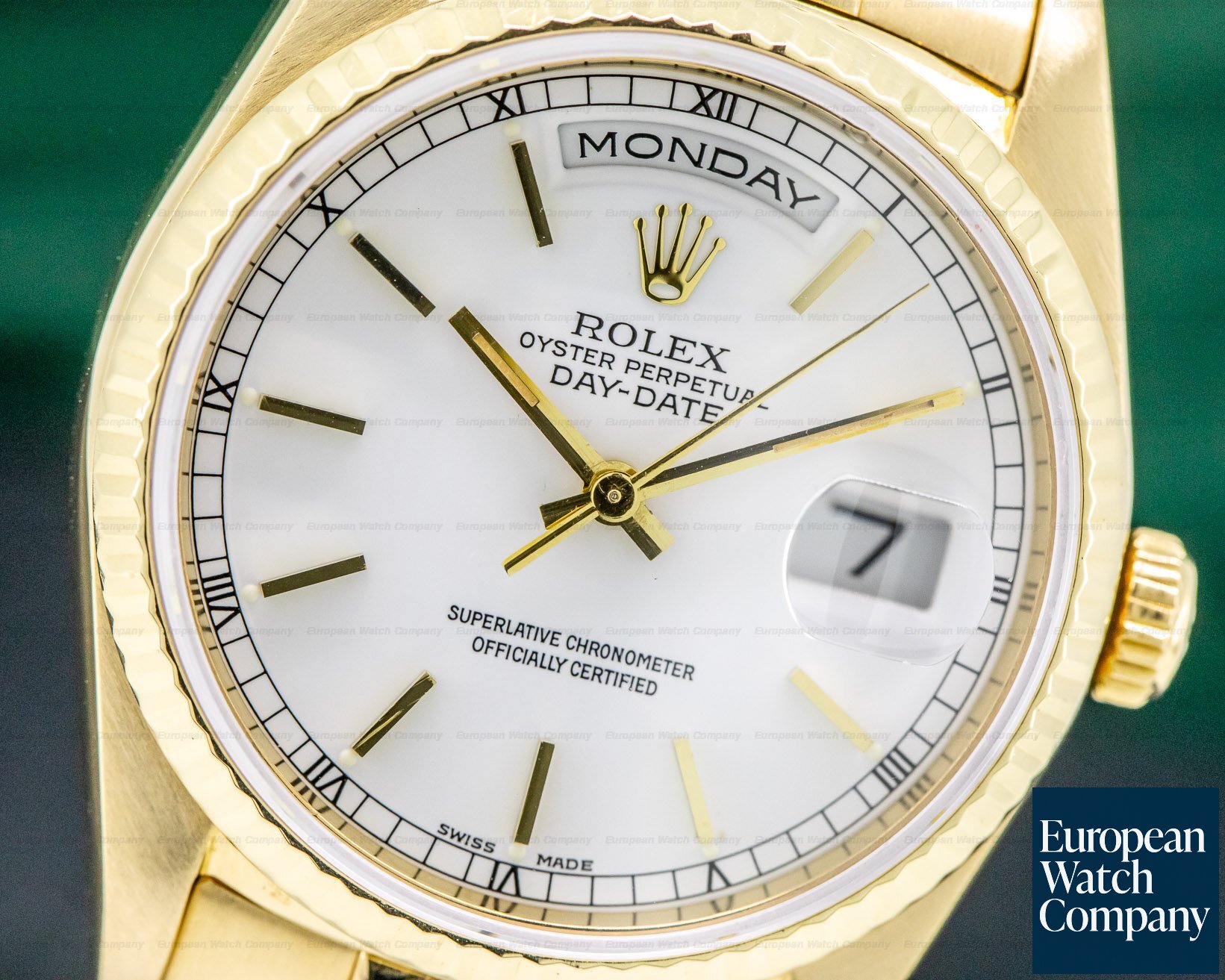 Rolex Day Date President White Dial 18K Yellow Gold Ref. 18238