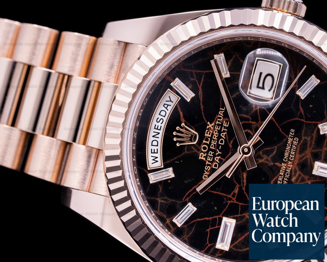 Rolex Day Date President Everose Gold Eisenkiesel Diamond Dial 40MM Ref. 228235