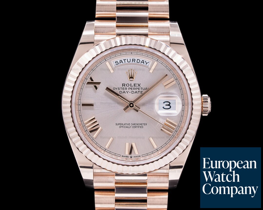 Rolex Day Date Presidential Everose Gold Rose Dial 40MM Ref. 228235