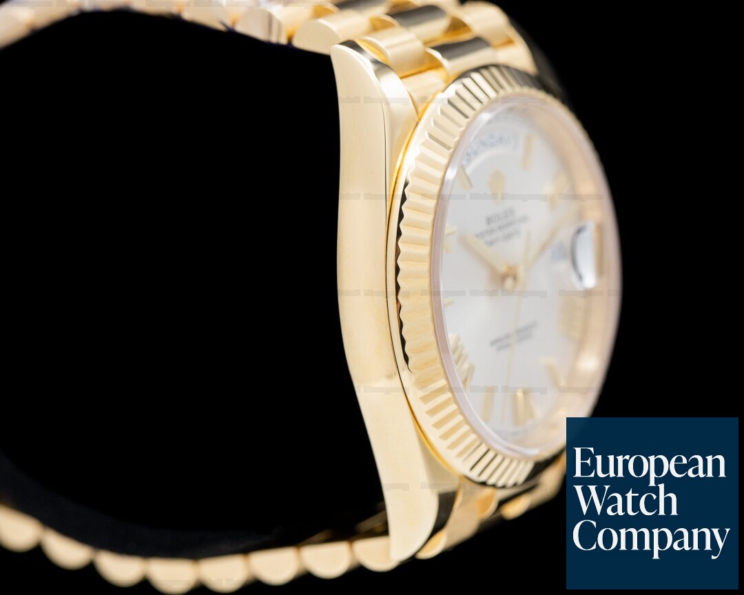Rolex Day Date 228238 President 18k Yellow Gold Silver Dial 40MM Ref. 228238