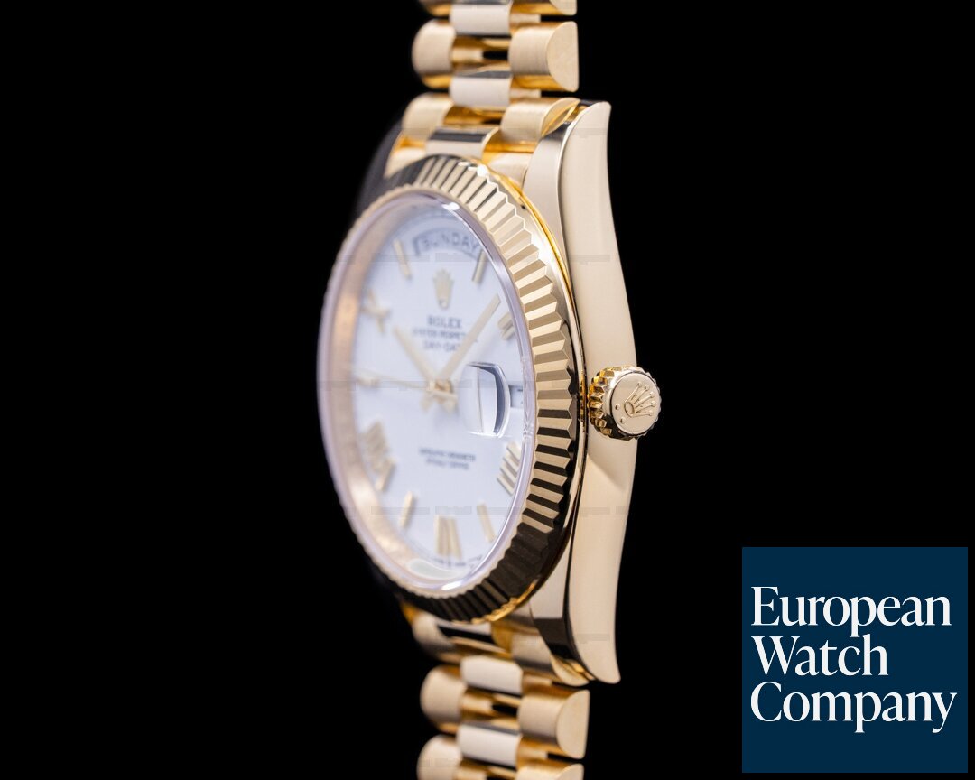 Rolex Day Date 228238 Presidential 18k Yellow Gold with White Dial 40MM Ref. 228238