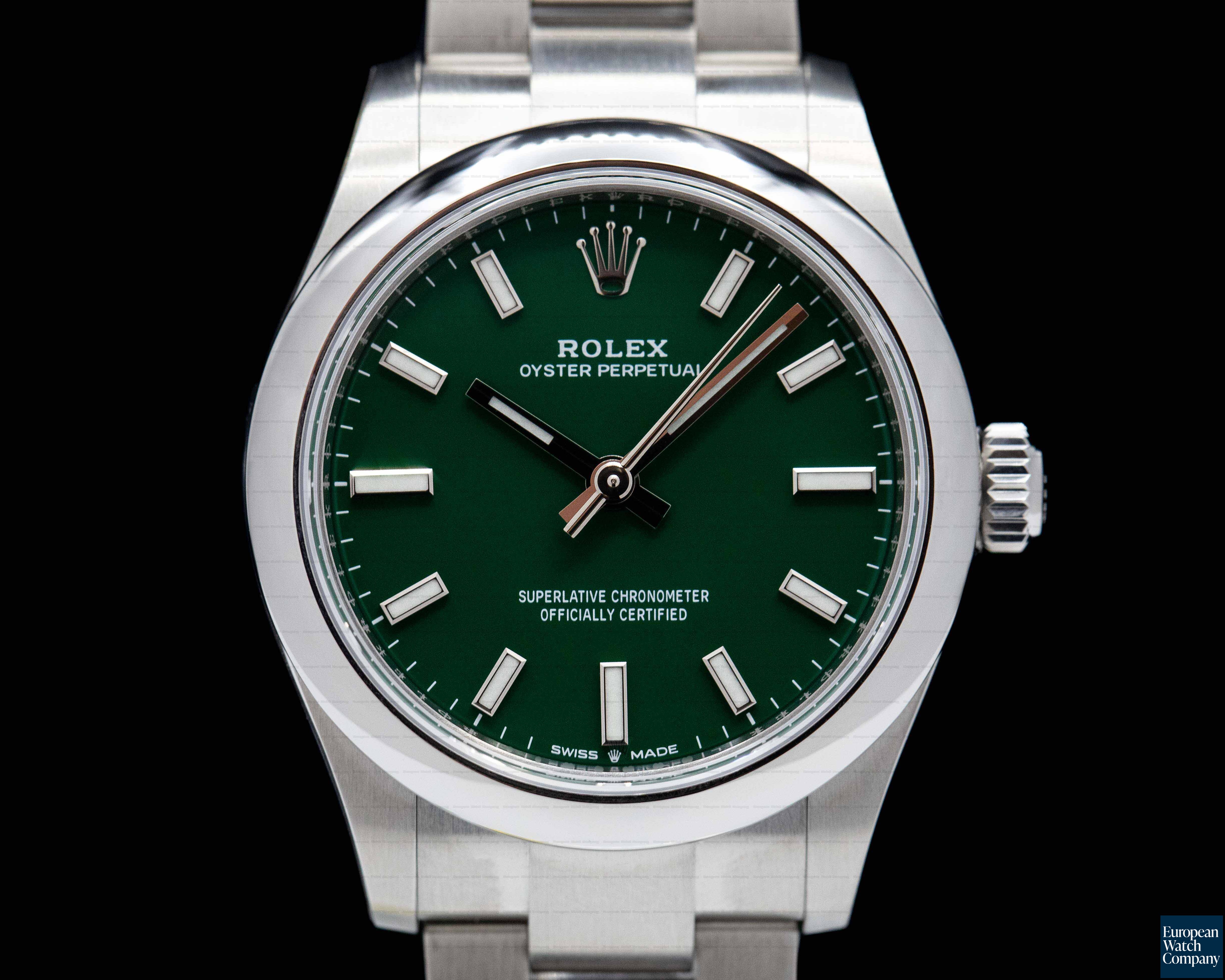 Rolex 277200-0006 Oyster Perpetual 277200-0006 31mm SS / Green Dial 2022 UNWORN