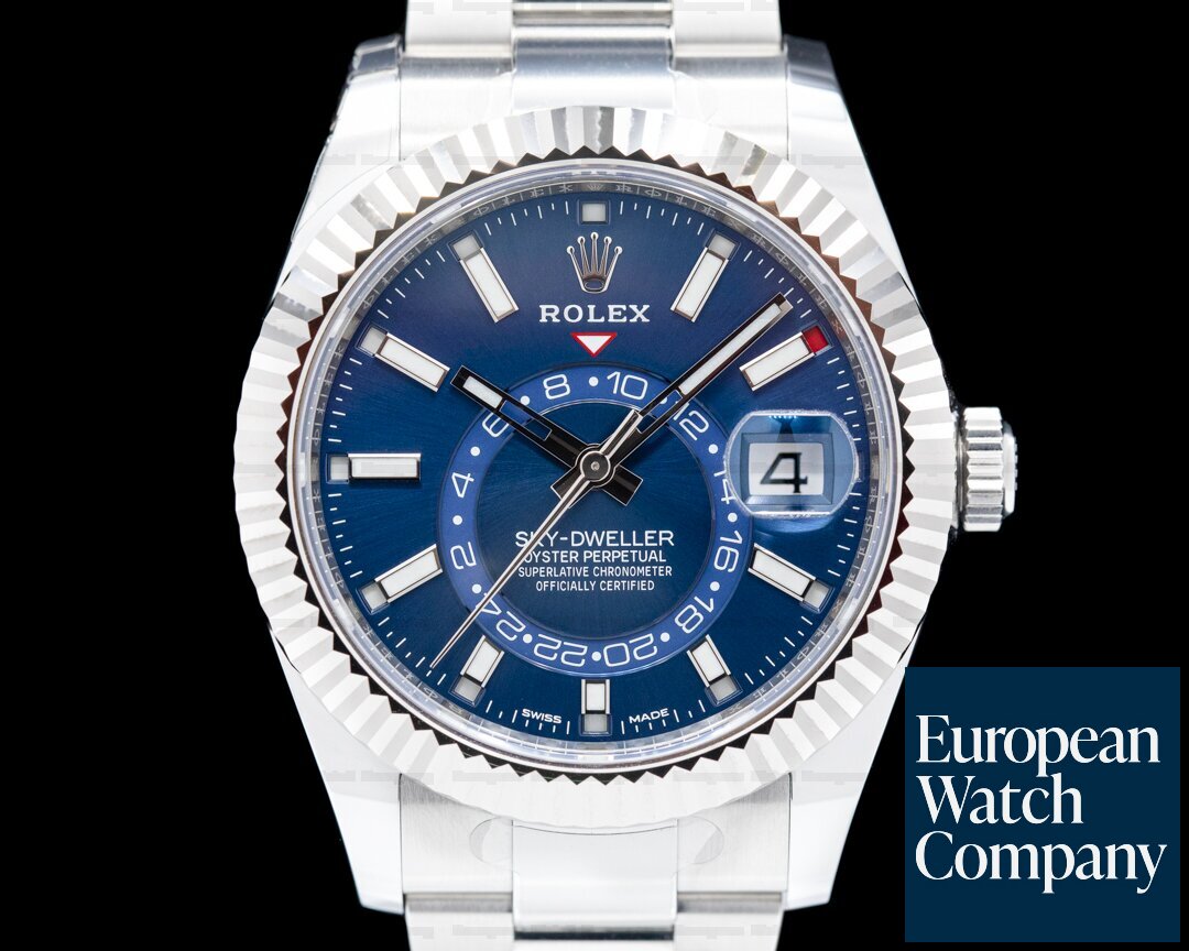 Rolex Sky Dweller 326934 Steel Blue SS / Oyster UNWORN Ref. 326934