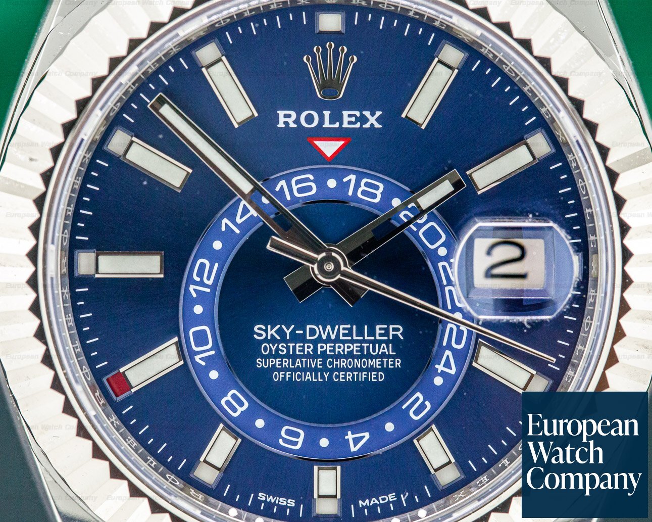 Rolex Sky Dweller Steel Blue SS / SS UNWORN & STICKERED Ref. 326934