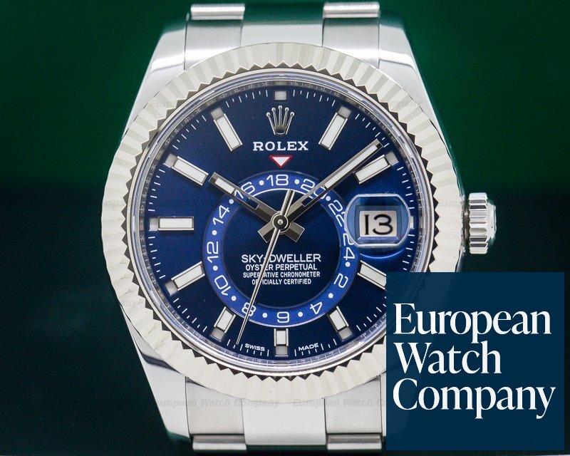 Rolex Sky Dweller Steel Blue SS Ref. 326934