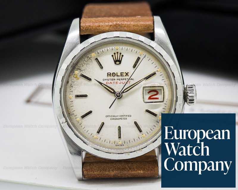 Rolex Oyster Perpetual SS RED DATEJUST Ref. 6305-2