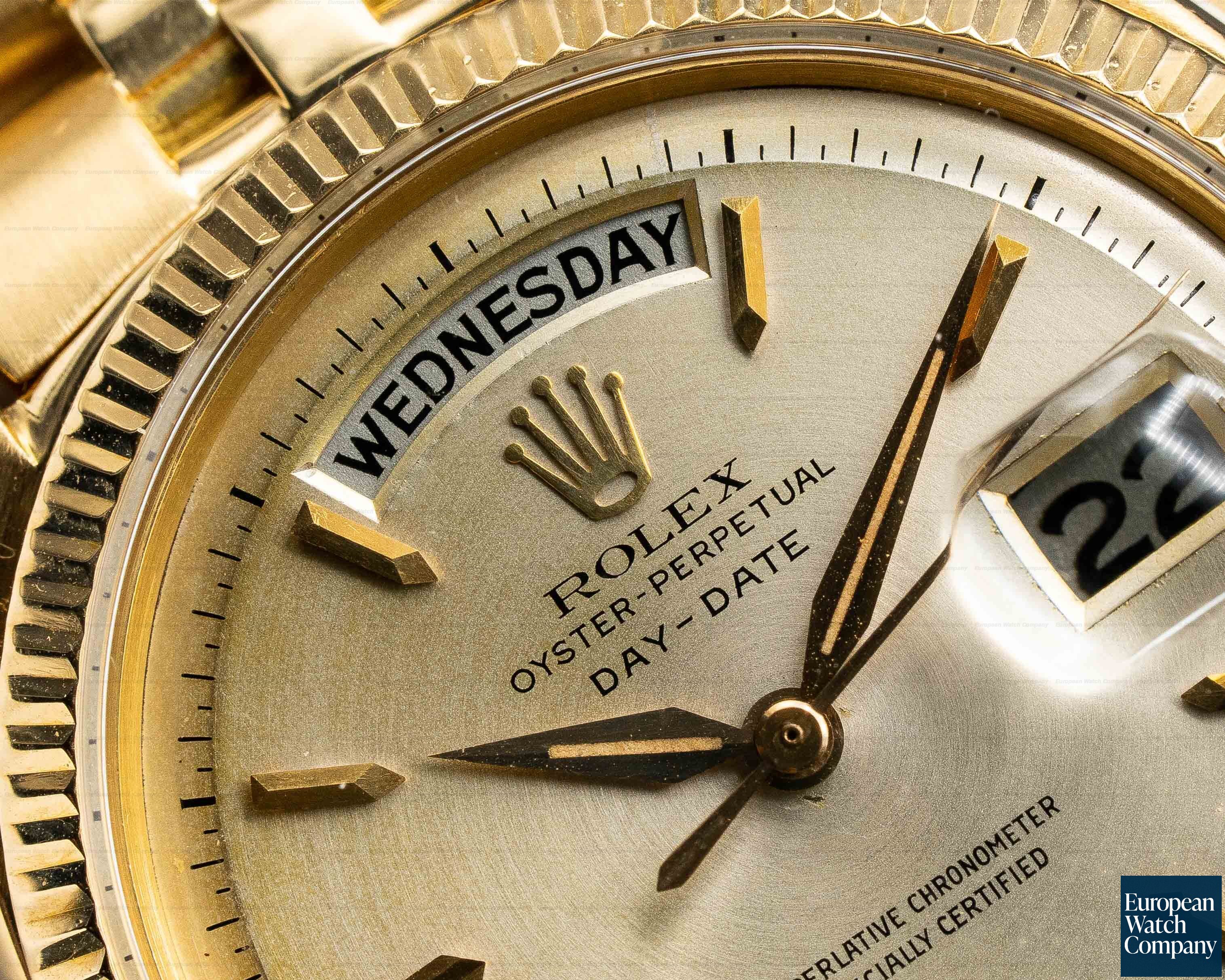 Rolex Oyster Perpetual Day-Date 6611 18K Yellow Gold / Silver Dial c. 1959 Ref. 6611 B