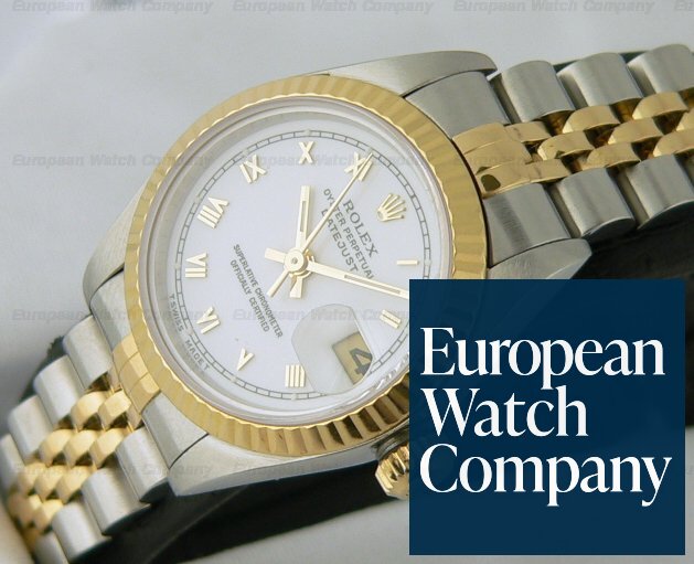 Rolex Datejust 2T with White Roman Dial Ref. 69173