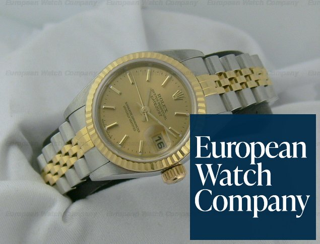 Rolex Datejust 2T with Champagne Dial Ref. 79173