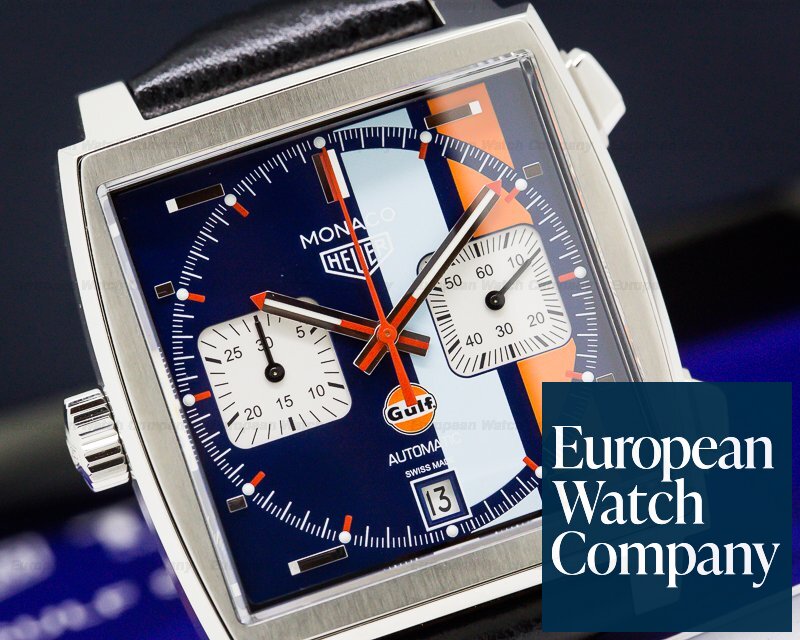 Tag Heuer Monaco Chronograph Gulf Edition Blue Dial Men's Watch  CBL2115.FC6494