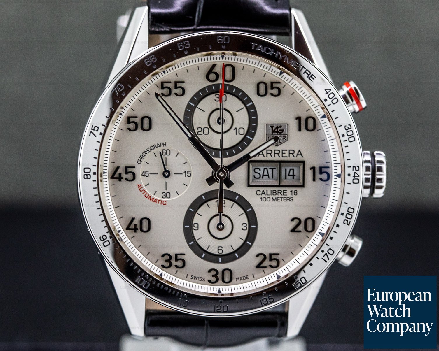 TAG Heuer Carrera Day Date Chronograph White Dial Ref. CV2A11.FC6235