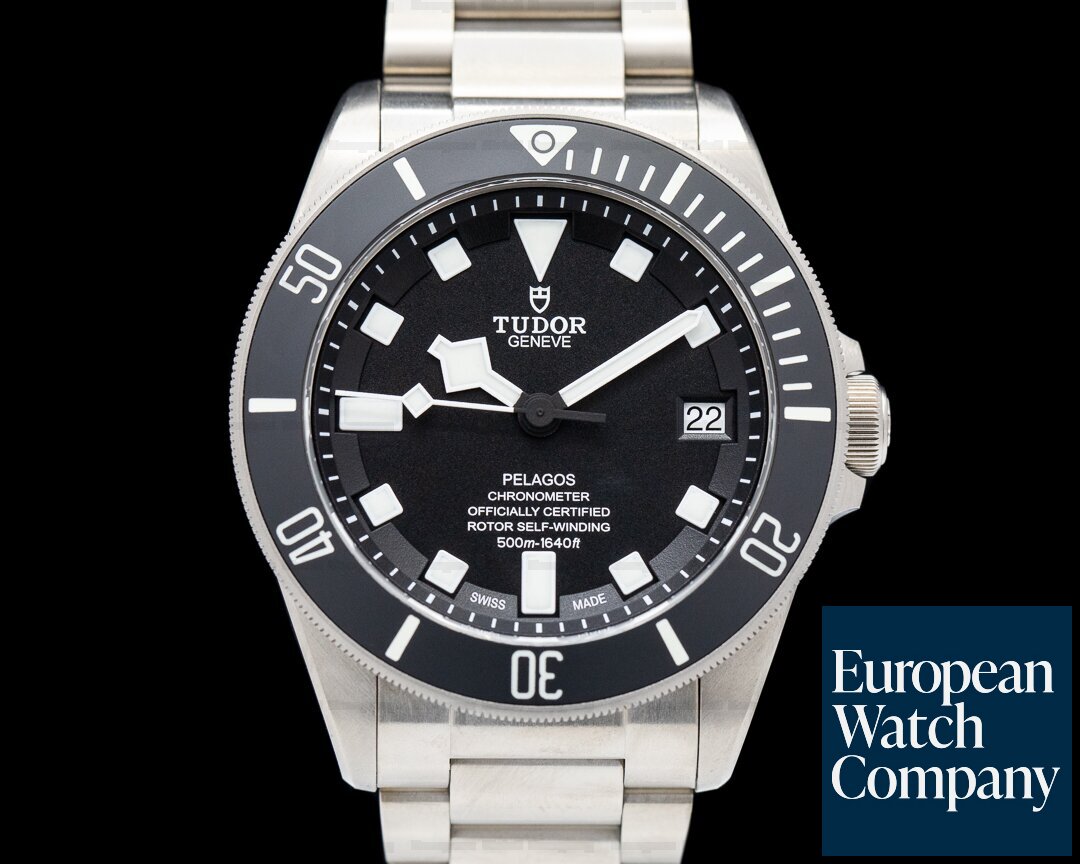 Tudor 25600TN Pelagos Black Dial Titanium / Bracelet