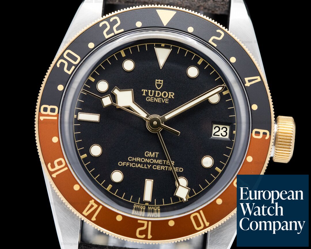 Tudor Tudor Black Bay GMT Root Beer Steel Gold 41mm Leather Ref. 79833MN-003