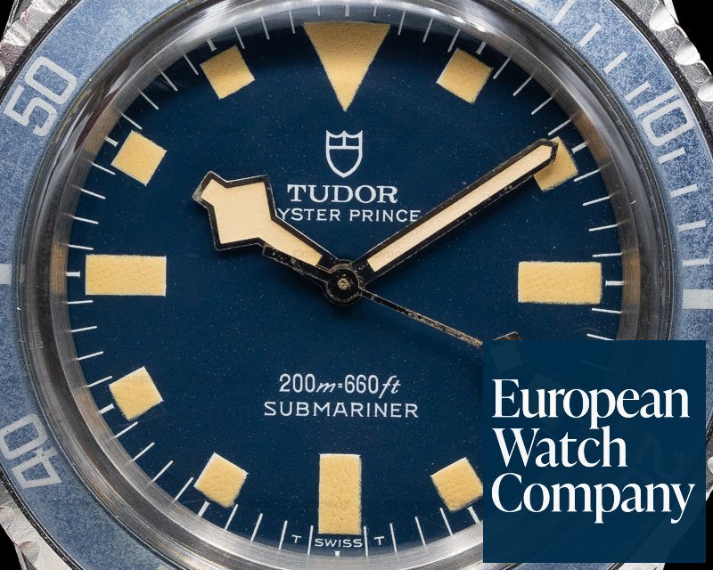 Tudor Vintage Submariner Matte Blue Dial No Date Snowflake WOW Ref. 9401/0