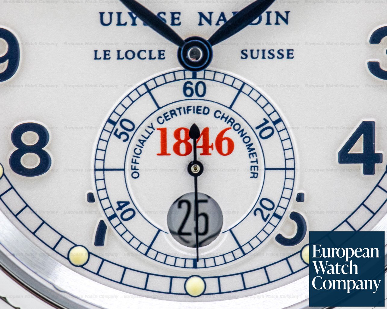 Ulysse Nardin Marine Chronometer 1846 Silver Dial SS Ref. 263-22