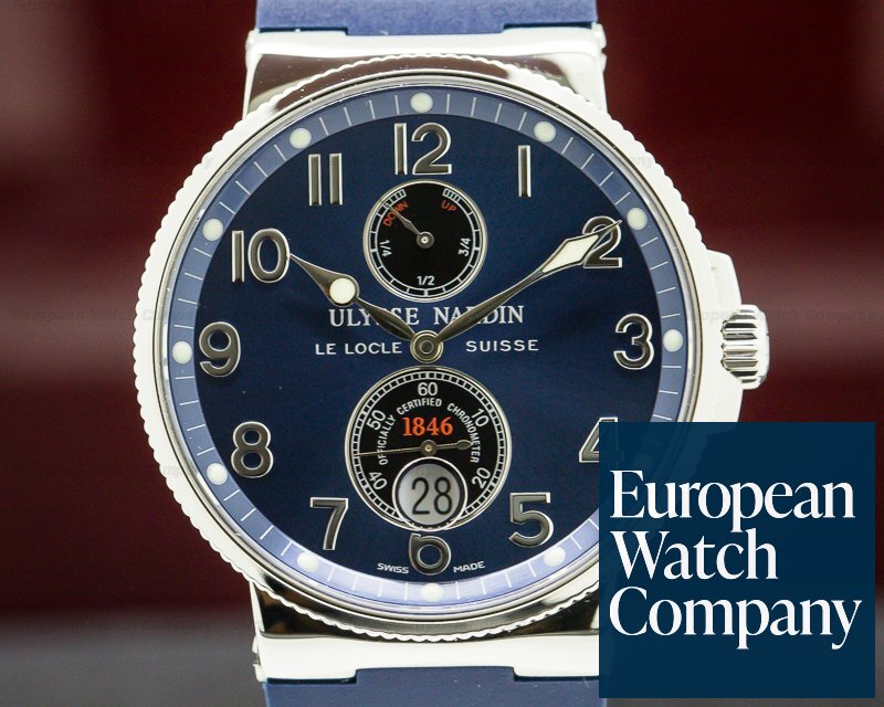 Ulysse Nardin Marine Chronometer Blue SS / Blue Rubber Ref. 263-66-3/623