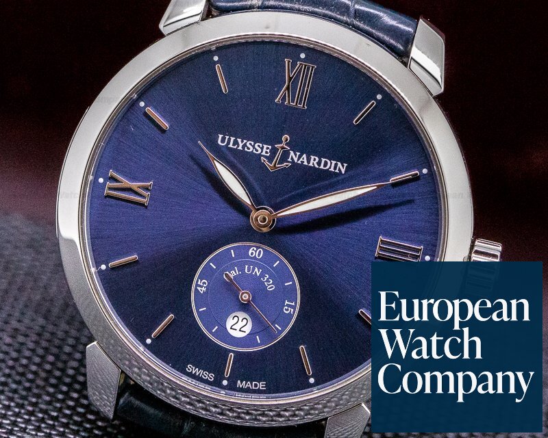 Ulysse Nardin Classico Small Second Automatic Blue Dial SS Ref. 3203-136-2/33