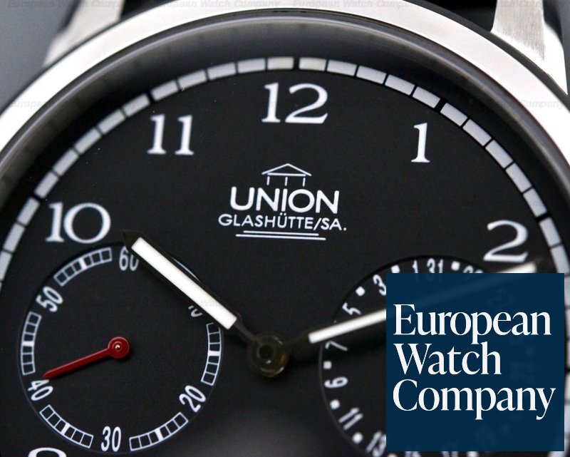 Union Glashutte Jubilaums Edition Pointer Date SS / Black Dial Ref. 