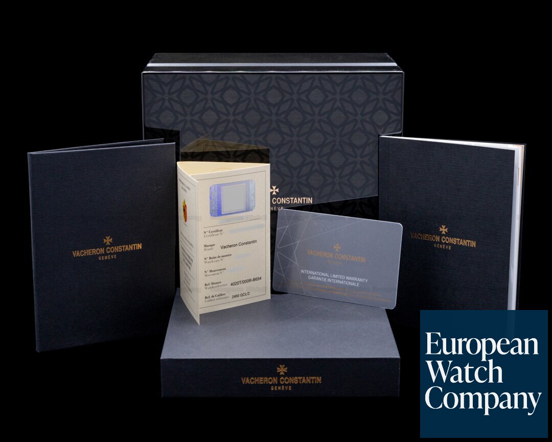 Vacheron Constantin Traditionnelle Complete Calendar Openface 18K Rose Gold Ref. 4020T/000R-B654