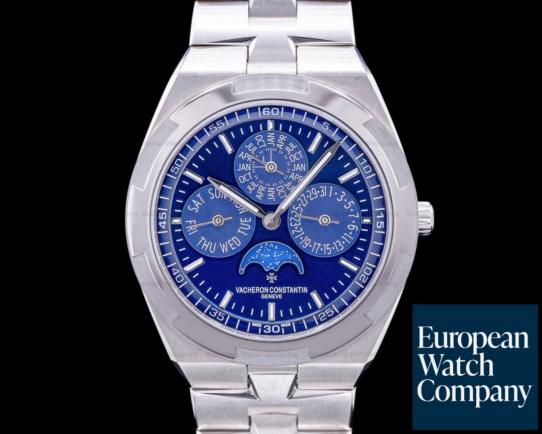 Vacheron Constantin 4300V/120G-B945 Overseas 4300v Perpetual Calendar Ultra-Thin Blue Dial 18k 