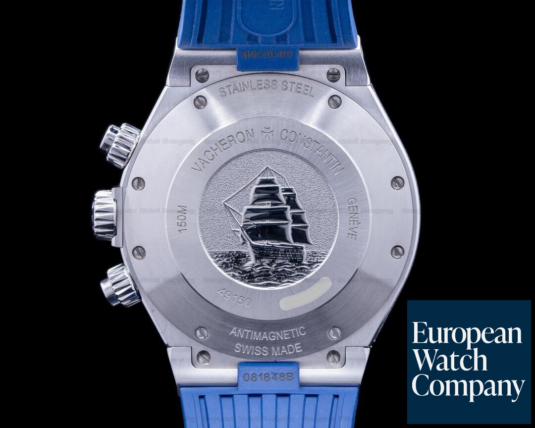 Vacheron Constantin Overseas 49150 Chronograph Blue Dial SS FULL SET Ref. 49150/000A-9745