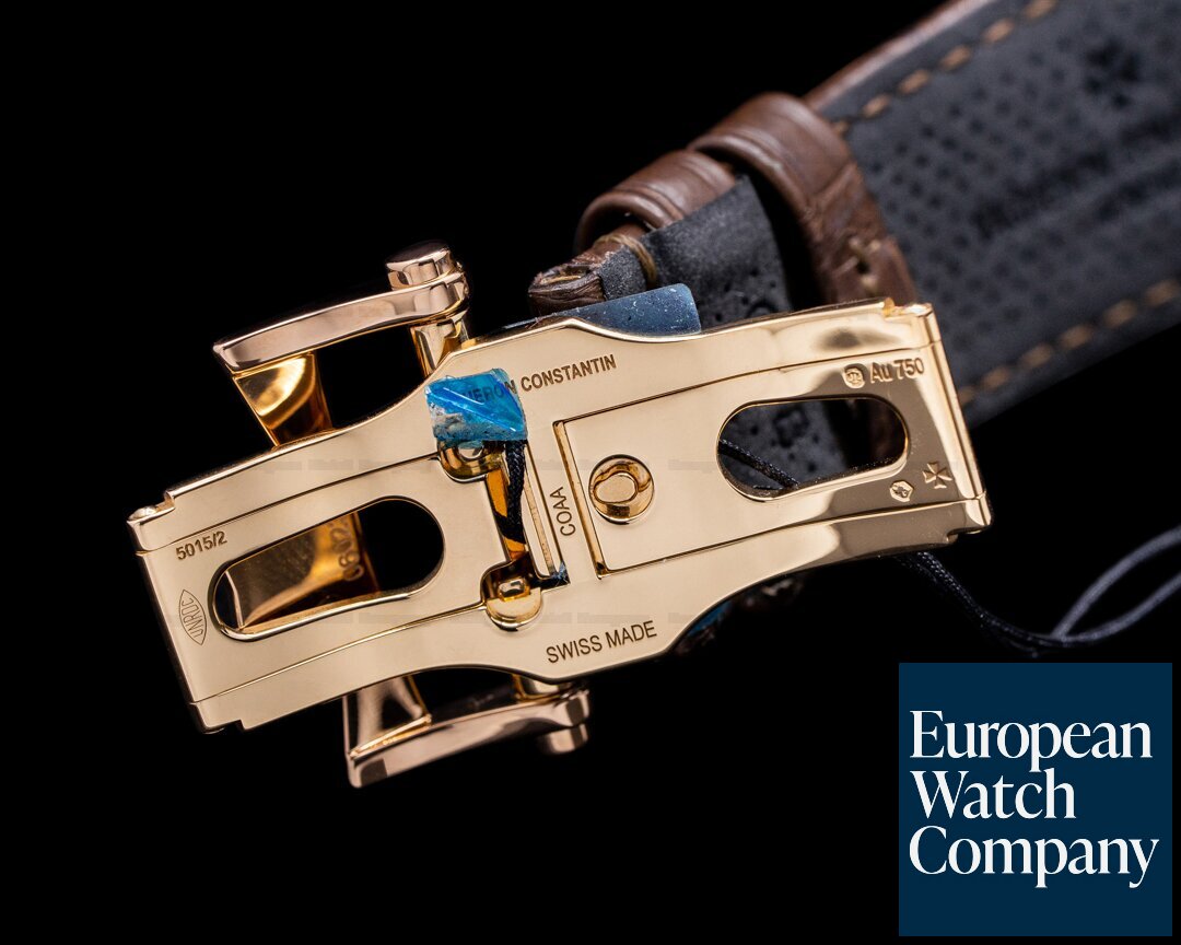 Vacheron Constantin Overseas Chronograph 5500v Rose Gold Silver Dial FULL SET UNWORN Ref. 5500v/000r-b074
