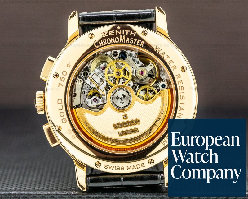 Zenith El Primero 18.0520.4021 18K Rose Gold Grande Class XXT Automatic  Chronograph Wristwatch Box & Papers