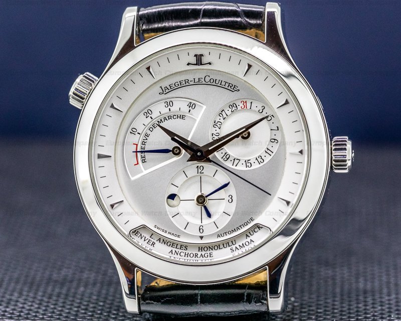 Jaeger LeCoultre 142.8.92 Master Geographic Steel Silver Dial ...
